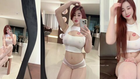 ⚫️【模特泄密】，主业健身教练，兼秀人女模，巨乳00后，湖南辣妹子【美七Mia】福利，全裸自慰诱惑，与金主啪啪