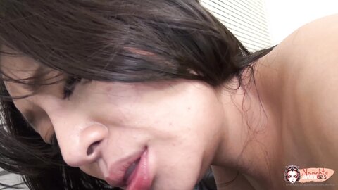 Having Her Asian Slit Fingered Got The Busty Brunette Wet Enough To Tak