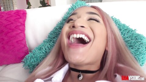 Asian Hottie Babe Avery Black Rides A Big Hard Cock Cum Swallowing Blowjob Porn