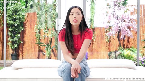 Hot Asian Girl Who Says She Is Geeky Sure Seems Freaky Once She Is Conv