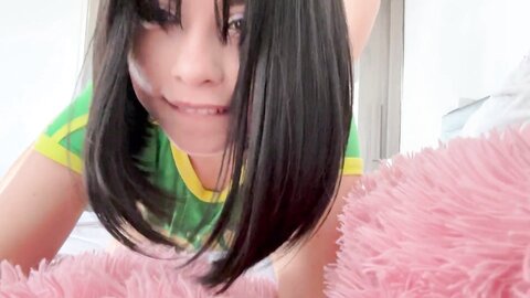 My Brazilian Stepsister Asks Me To Cum In Her Face