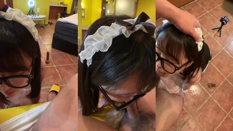 FC2PPV-1416143 B  圧倒的美少女由香 第４弾 現役JDのメイドリフレ嬢に裏オプ本番生セックス　この前卒業したばかりの貧困リフレ嬢に店外オプションで俺専用メ