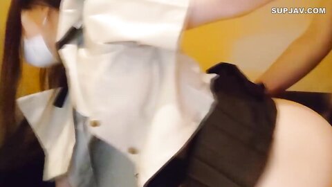 4638126 [No, Uniform cos]****zynxzjo* Slender white beauty with tits and Nakadashi [high quality with benefits].