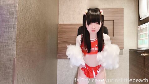 ✅极品粉嫩露脸萝莉『Yurinslittlepeach』啦啦队制服多体位啪内射口交！超极品合法卡哇伊小萝莉 声娇体软易推倒