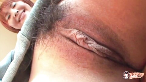 Redhead Asian Marina Igawa In Maid Costume Gets Her Hairy Pussy Fucked