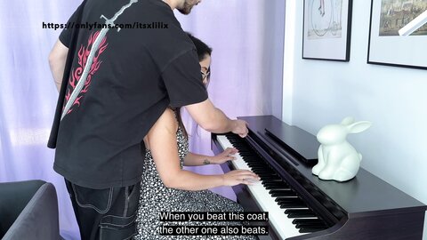 My Piano Teacher Cum On My Pussy