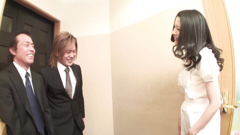 Asian  Housewife Creampied By Hubbys Coworkers 12