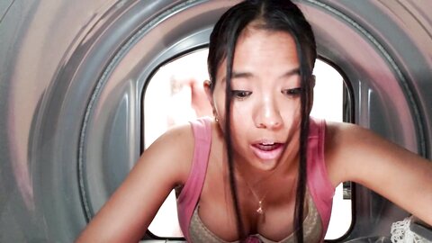 Asian Stepsis Stuck In Dryer Jada Kai