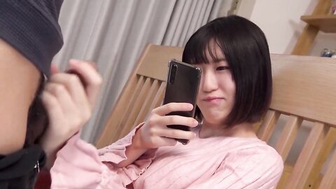 Give Him A Head While Reporting To Your Friend On Sns App  Mirai Minano