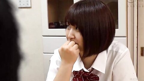 Vrtm 385 The New Daughter Wears Her Uniform While She Secretly Makes Him Cum  Scene 3