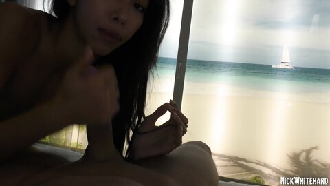 Skinny Polynesian Slut With High Waist  Round Ass Rams My Dick