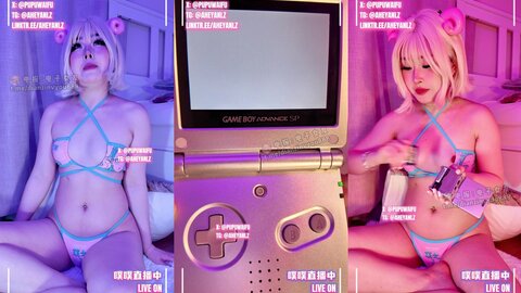 推特极品阿黑颜母狗「Pupu噗噗」《直播进行中》泳装魅魔噗噗，一边淫叫，一边发涩涩福利，今晚噗噗是你的专属直播飞机杯2