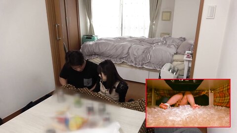 Secretly Playing Tricks In The Kotatsu Her Boyfriends Friend Cuckolds Me For Some Seriously Raw Sex