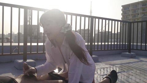 4692863 (Non) [Plan individuel + extérieur]****zynxzjo* Spoiled Menhera❤Schoolhouse rooftop blowjob support ¥30,000 [4K quality]❤.