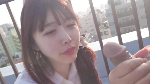 4692863 (Non) [Plan individuel + extérieur]****zynxzjo* Spoiled Menhera❤Schoolhouse rooftop blowjob support ¥30,000 [4K quality]❤.