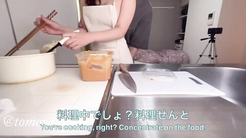 A Beautiful College Girl ♥ Cooking In The Kitchen