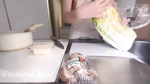 A Beautiful College Girl ♥ Cooking In The Kitchen