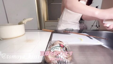 A Beautiful College Girl ♥ Cooking In The Kitchen