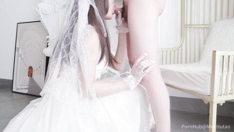 The Flower Wedding Dress Is Really Beautiful And Crying Blowjob Creamp