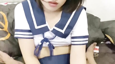 Beautiful Japanese in School Uniform