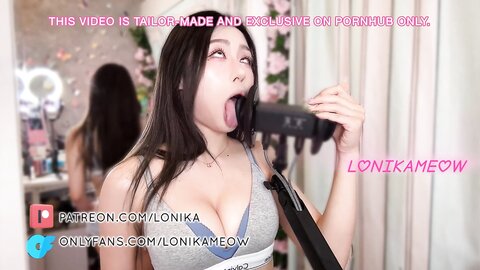 Asmr Lick ｜Lonikameow港女舔耳 顱內高潮 3Dio Ear Licking Ahegao Kisses 耳舐め Ck內衣