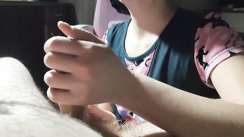 Cock Massage With Hands And Lips Cum In Your Mouth Instead Of Thank Yo