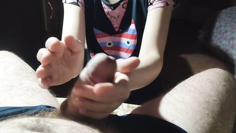 Cock Massage With Hands And Lips Cum In Your Mouth Instead Of Thank Yo