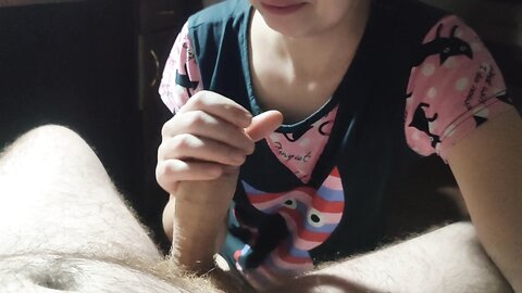 Cock Massage With Hands And Lips Cum In Your Mouth Instead Of Thank Yo