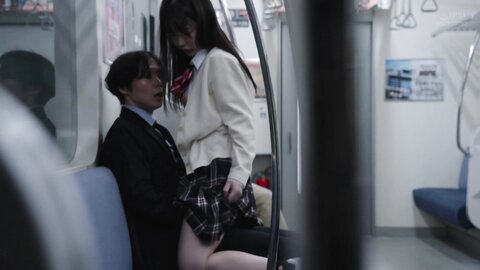 MOON-035 [Uncensored] Last Breast Seduction Train - F-Cup Beautiful Girl And F-Cup Beautiful Girl In An Empty Car Alone...