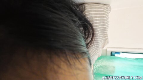 18 Years Old Asian Girl Are Sex Toy For 58 Years Old Man Pov