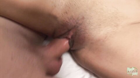 Lucky Young Stud Takes Asian Girls Pussy And Fucks It Raw