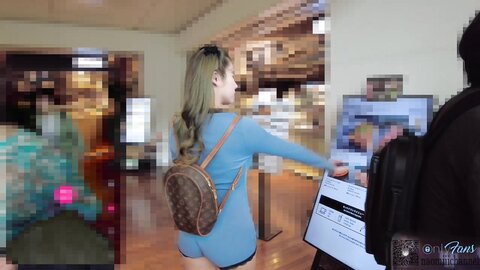Remote Vibe Teasing Walk Pussy Juice Gushing Creampie Climax
