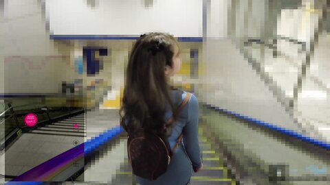 Remote Vibe Teasing Walk Pussy Juice Gushing Creampie Climax