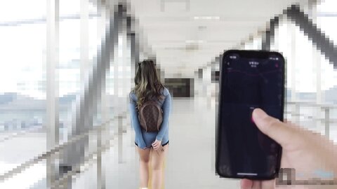 Remote Vibe Teasing Walk Pussy Juice Gushing Creampie Climax