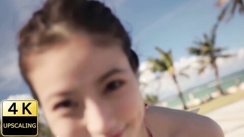 2【】2018 グラビア黄金伝説（当時21歳）Mio Imada Upscaling Japanese gravure idol