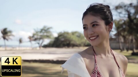 2【】2018 グラビア黄金伝説（当時21歳）Mio Imada Upscaling Japanese gravure idol