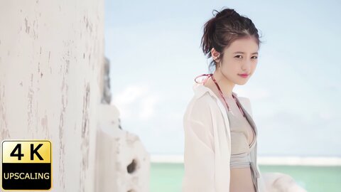 2【】2018 グラビア黄金伝説（当時21歳）Mio Imada Upscaling Japanese gravure idol