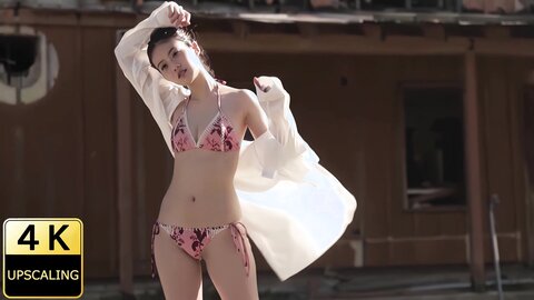 2【】2018 グラビア黄金伝説（当時21歳）Mio Imada Upscaling Japanese gravure idol