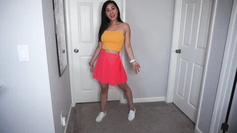 Kaedia Lang Clothing Try On Cum Challenge