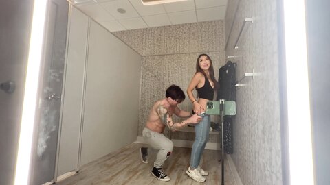 Nicole Doshi Seduces Man Into Public Sex In Changing Room