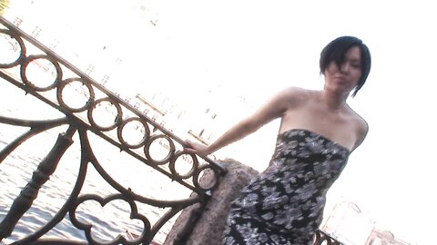 Naughty Short Haired Asian Slut Gets Filled With Cum