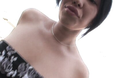 Naughty Short Haired Asian Slut Gets Filled With Cum