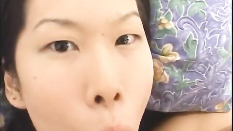 Sexy Asian Girl With Tattoos Sucks Her Own Pussy Juices Off A Nice Big