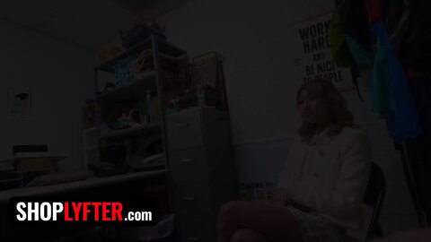 Rich Bitch Shoplifter Gets Caught And For The First Time In Her Life She Learns About Consequences