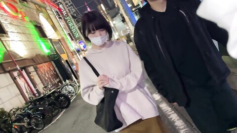 4721437 The image of a too-cute wife who used to be an underground idol, joined two unknown men in a hotel town, and in a quick fuck threesome, her rationality was shattered and she was drowned in NTR pleasur