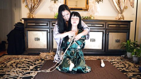 Dominatrix Mara Ties Marica Hase In Shibari Then Exposes Her