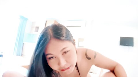 Thick Asian Freak Picked Up From Gym And Creampied