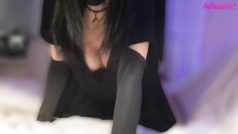 Goth Girl Rides A Big Dick A Lot Of Ograsm Gamer Girl
