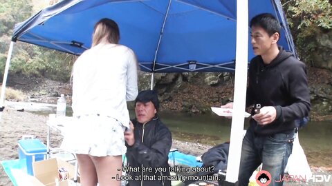 Nozomi Aso BBQ Turns Into Dirty Threesome