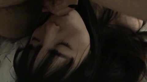 Chinese hairless pussy girlfriend hard fuck and CUM on the FACE